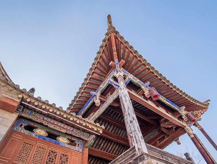 古建筑彩绘云南戏台