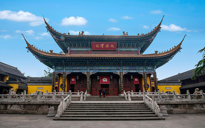 古建筑彩绘江苏寺庙