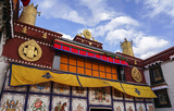 古建筑彩绘西藏寺庙