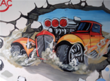 现场城市艺术  墙体汽车彩绘